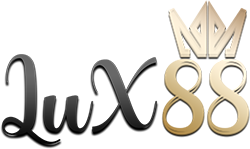LUX88 logo mahkota emas